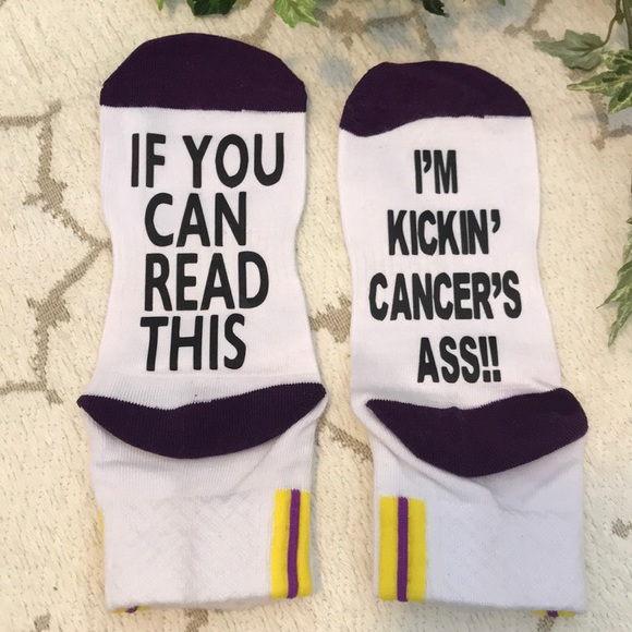 Accessories - NWOT! Kickin’ Cancers Ass Socks!